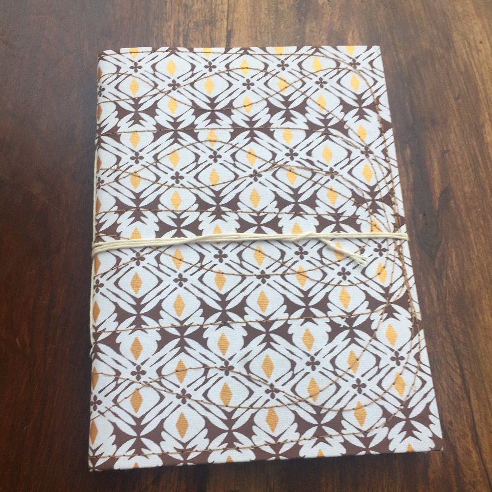 100% Recycled Paper Quilted Notebook - Ikat